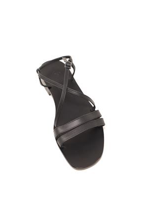 Black Capri sandals not flip flops Da Costanzo | 3156NERO